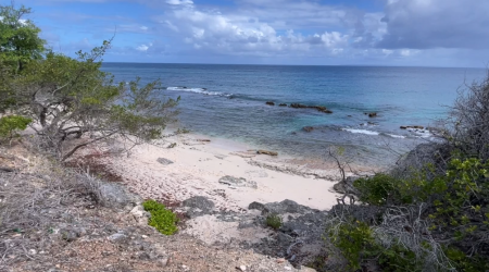 La plage secrète vers la Pointe des Châteaux en Guadeloupe