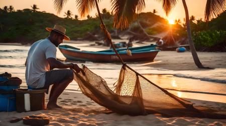 L'art de la pêche traditionnelle en Guadeloupe.