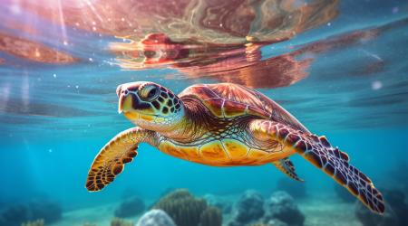 les tortues marines de Guadeloupe : un refuge de biodiversité