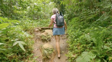 La Troisième Chute de la rivière du Grand Carbet