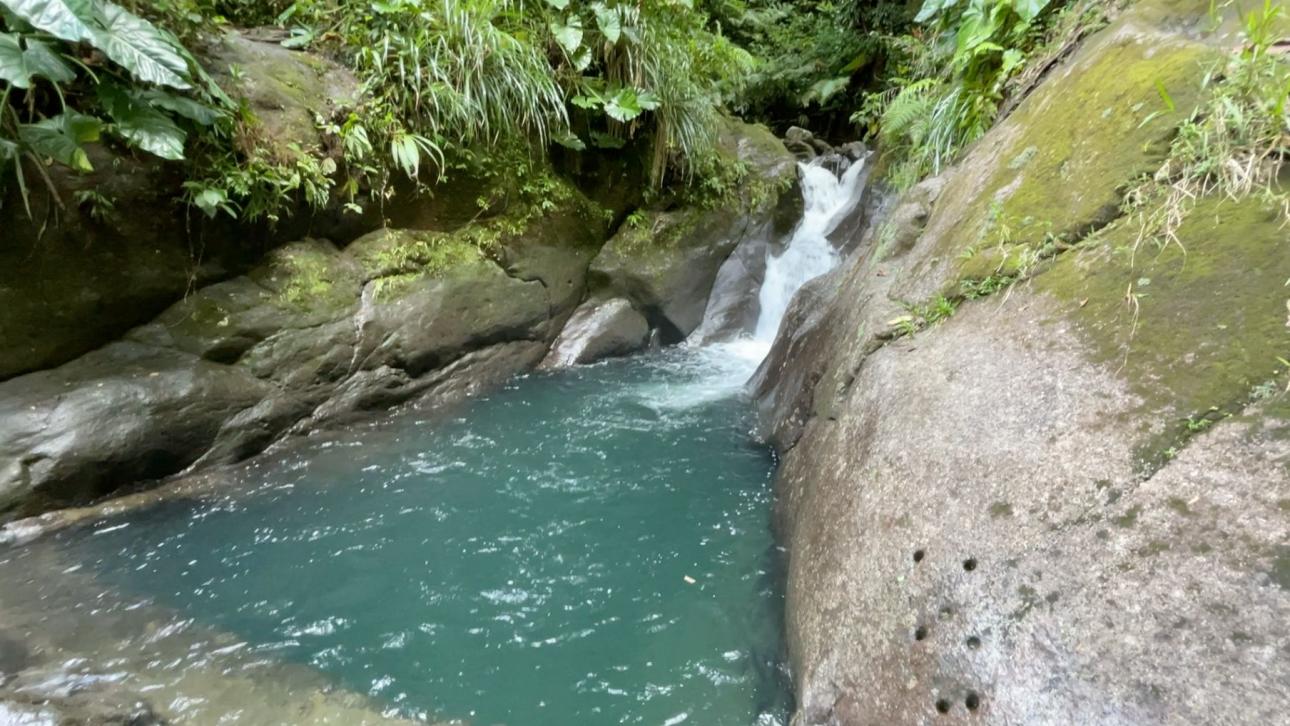 Le Bassin Bleu à Gourbeyre
