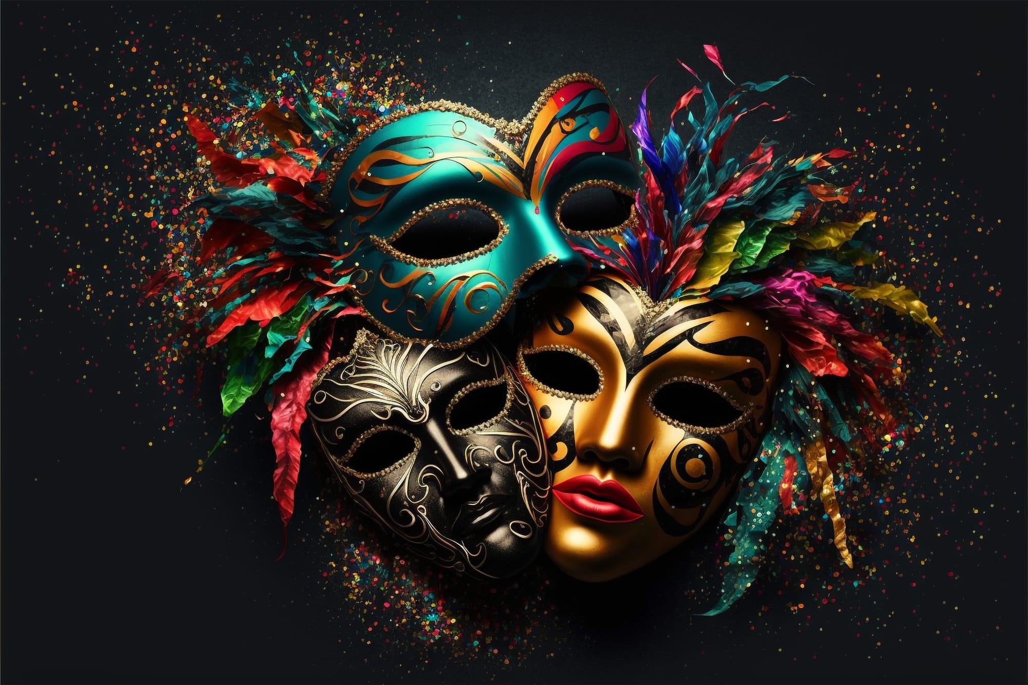 Une œuvre d'art inspirée du carnaval